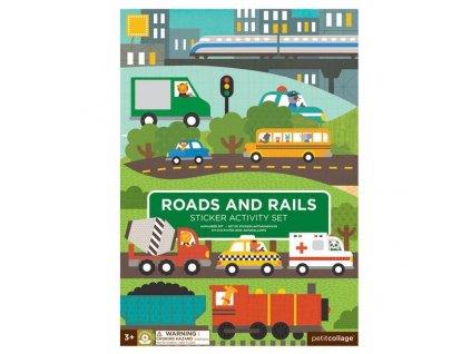 sticker activity set reusable roads and rails transporation cover 625x