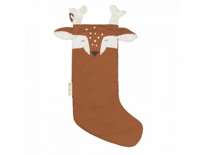 124342 christmas stocking deer cinnamon primary