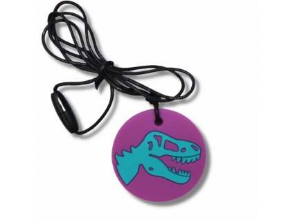 Jellystone Designs Uklidňující přívěsek Dinosaurus - fialový