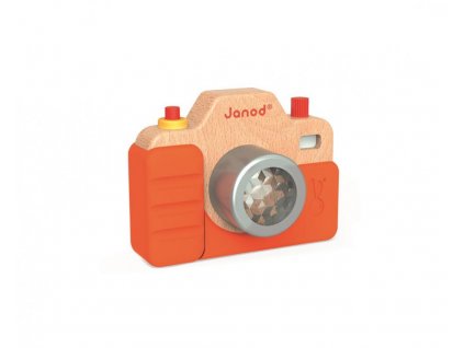 J05335 Detsky dreveny fotoaparat so zvukom a svetlom Janod od 1 roka a