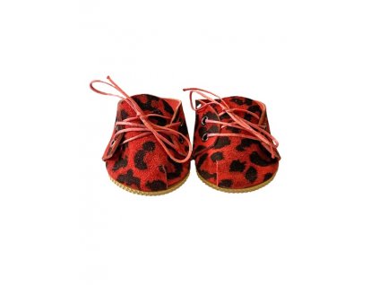 chaussure a lacets leopard ruby