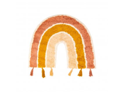 QUIN039 A Earth Rainbow Rug With Tassles