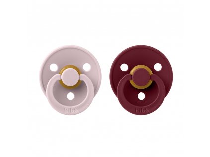 BIBS Colour cumliky z prirodneho kaucuku 2ks Pink Plum Elderberry