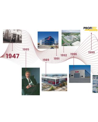 Časová osa koncernu Meffert: 1947–1999 Od malé rodinné prodejny až po respektovanou evropskou značku. Naše cesta začala...
