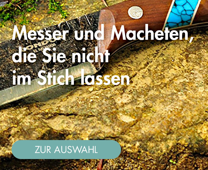 Messer und Macheten, die Sie nicht im Stich lassen