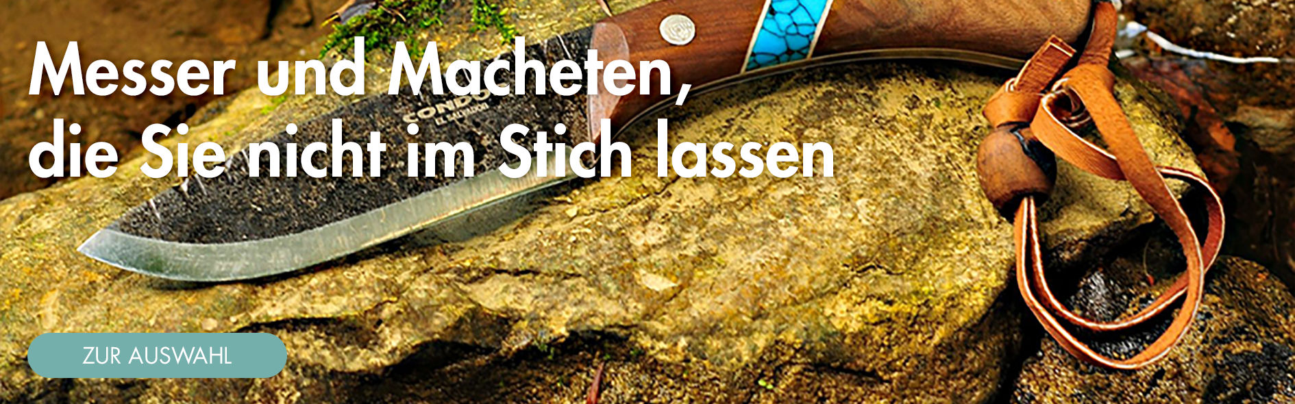 Messer und Macheten, die Sie nicht im Stich lassen