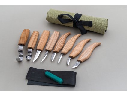 BeaverCraft S08 – Holzschnitzerei-Set mit 8 Messern