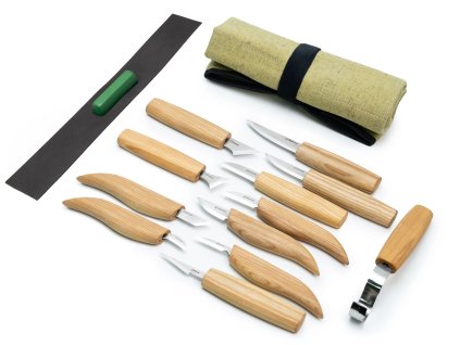 BeaverCraft S10 – Holzschnitzerei-Set mit 12 Messern