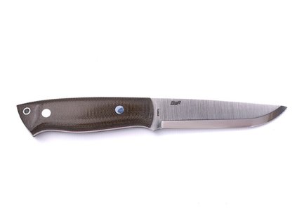 Messer Brisa Trapper 115 Elmax Scandi / Green Micarta / Sheath Bushcraft 115