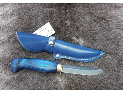 Messer Wood Jewel Lasten ensipuukko värikahvallla - mein erstes Messer - blau