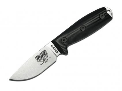 Messer ESEE 3 3PMS35V-001 S35VN, Black G10 3D Handle, Black Sheath