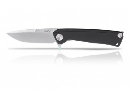 Messer ANV Z100 - Stonewash, Dural Black, Frame Lock