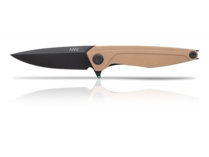 Messer ANV Z300 - DLC Black, G10 Coyote, Liner Lock