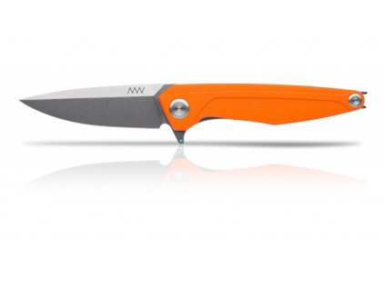Messer ANV Z300 - Stonewash, G10 Orange, Liner Lock