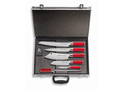 Küchenmesserset F. Dick Red Spirit mit einem magnetischen Koffer