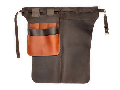 Lederschürze BeaverCraft LС_Set_01 hnedá s Halterom na Werkzeug