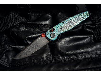Messer ANV A100 BB - Elmax Core DLC, ZIRC-TI 3D Blue