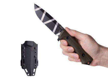 Messer ANV P250 - Sleipner Cerakote Black Camo, GRNPU Olive