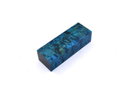 Stabilisiertes Holz Curly Birch - Blue