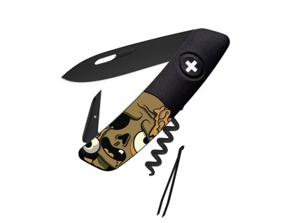 Messer Swiza D01 AB Halloween Zombie Black