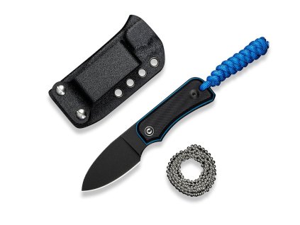 Messer Civivi Baby Banter Fixed Blade C23045-1 Black/Blue G10 Nitro-V