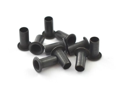 Hohlnieten schwarz 10,5 x 4,6 mm 10 ks