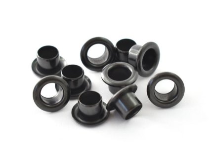Hohlnieten schwarz 5,8 x 6,3 mm 10 ks