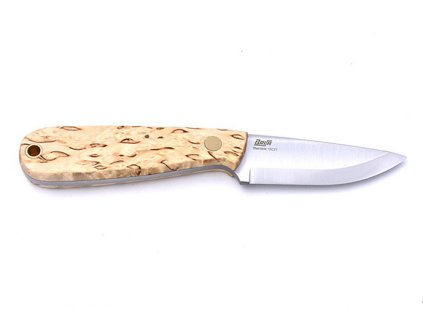 Messer Brisa Necker 70 Scandi / Curly Birch / Leather