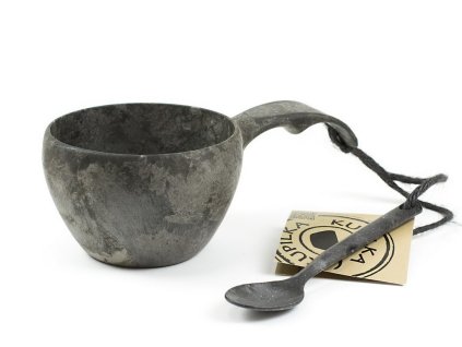 Kupilka 21 kuksa mit Löffel schwarz Geschenkset