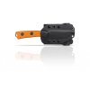 Messer ANV P200 - DLC Black, Kydex Sheath, Orange G10