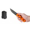 Messer ANV P200 - DLC Black, Kydex Sheath, Orange G10