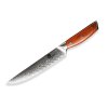 Aufschnittmesser Dellinger Rosewood Carving Damascus 21 cm