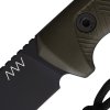 Messer ANV P200 - Sleipner Cerakote Black, GRNPU Olive