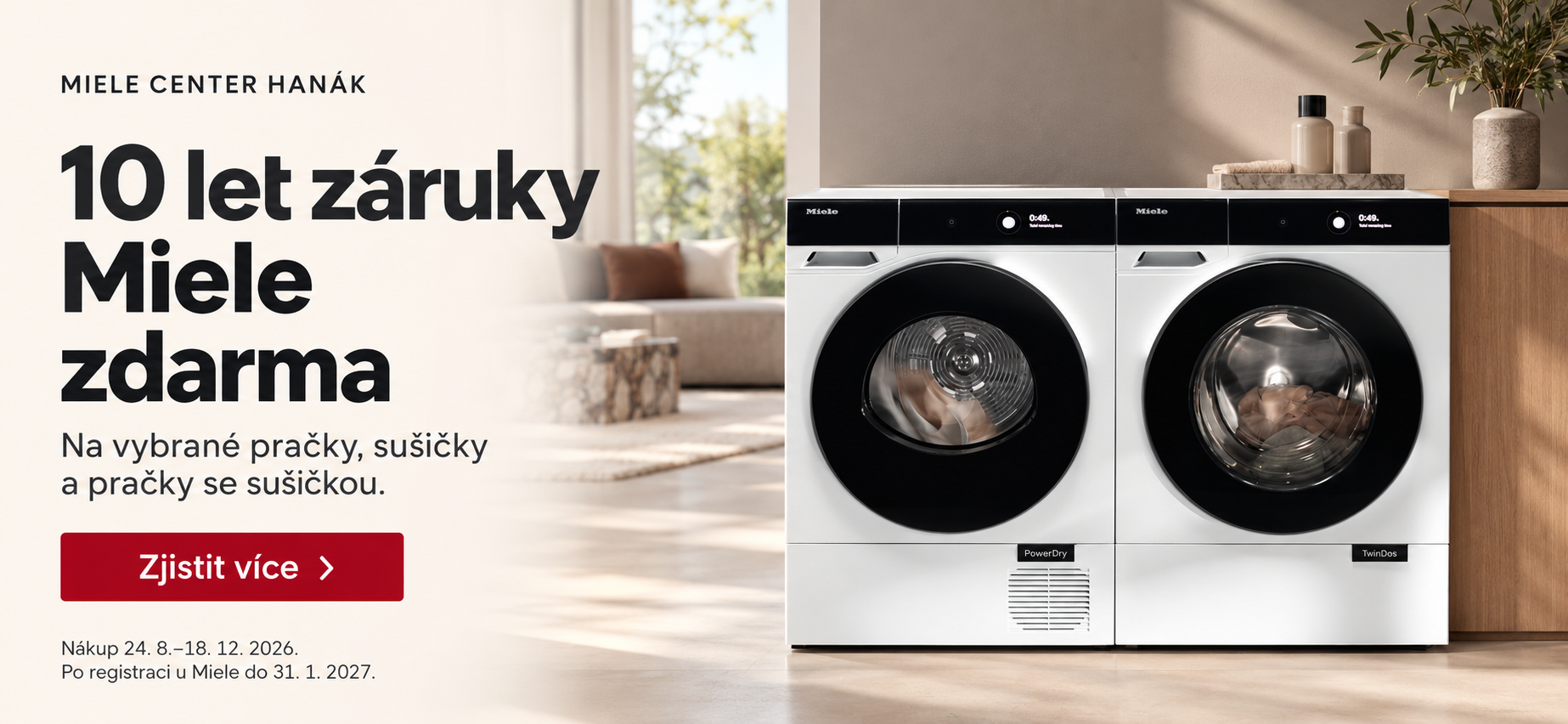 Prodloužená záruka na ppračky a sušičky