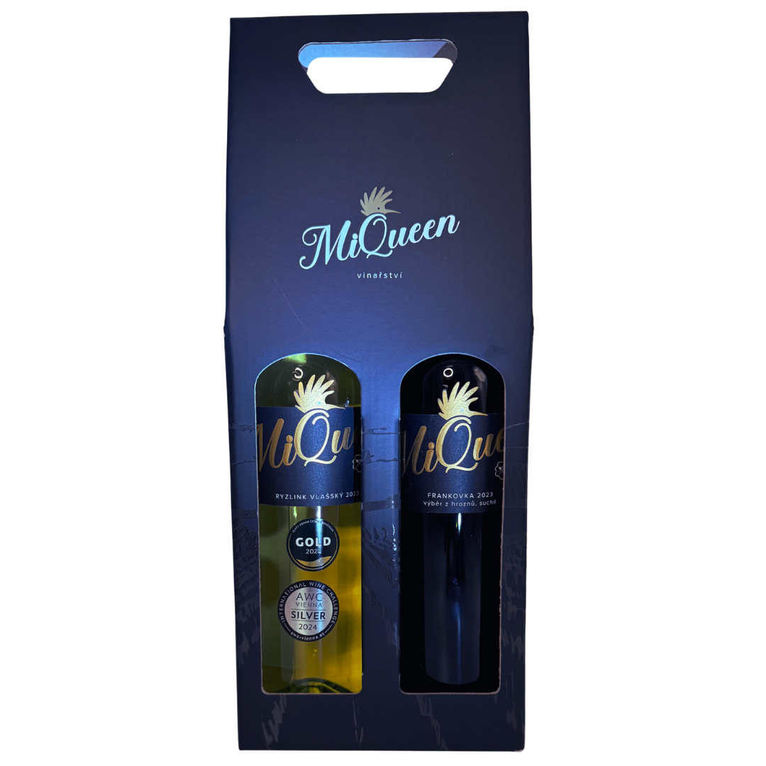 Dárkový set Ryzlink vlašský PS 2023 a Frankovka VH 2023