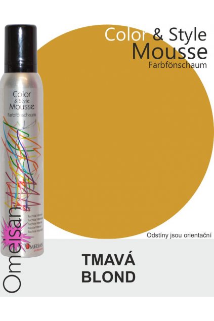 6446 omeisan barevna pena tuzici dunkelblond 200ml tmava blond