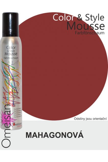 6452 omeisan barevna pena tuzici mahagoni 200ml mahagonova