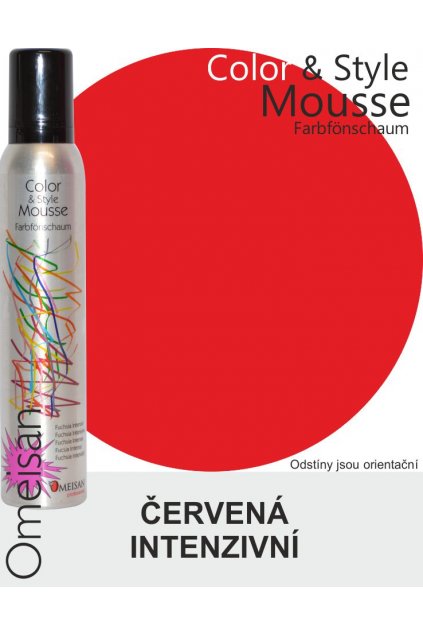 6509 omeisan barevna pena tuzici rot intensiv 200ml cervena intenzivni