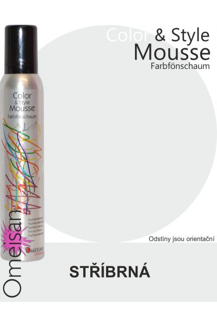 6497 omeisan barevna pena tuzici silber 200ml stribrne