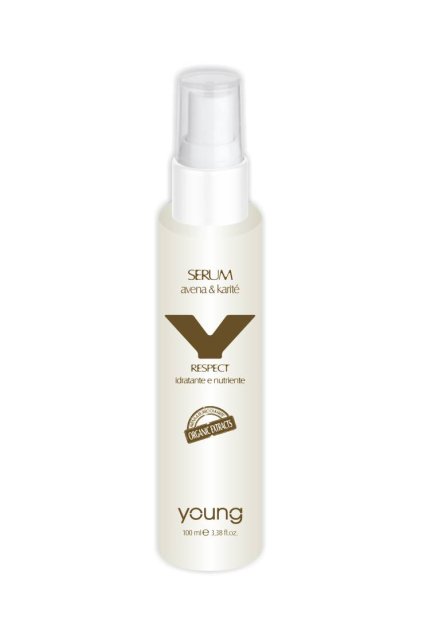 9164 young organic respect serum pro delky i konecky oves bambucke maslo 100ml
