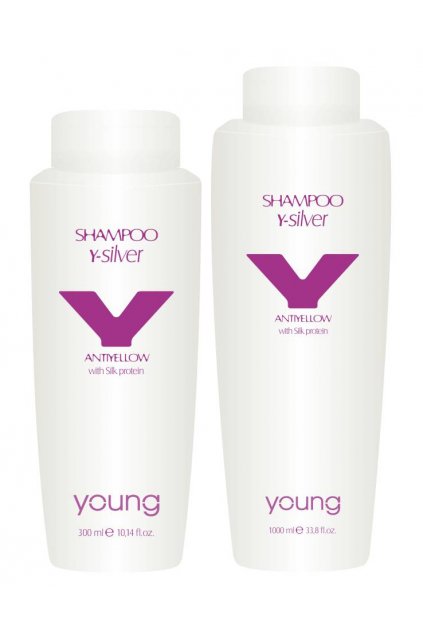 Young Y-SILVER Šampon pro neutralizaci žlutých tónů a oživení barvy (Obsah 300 ml)