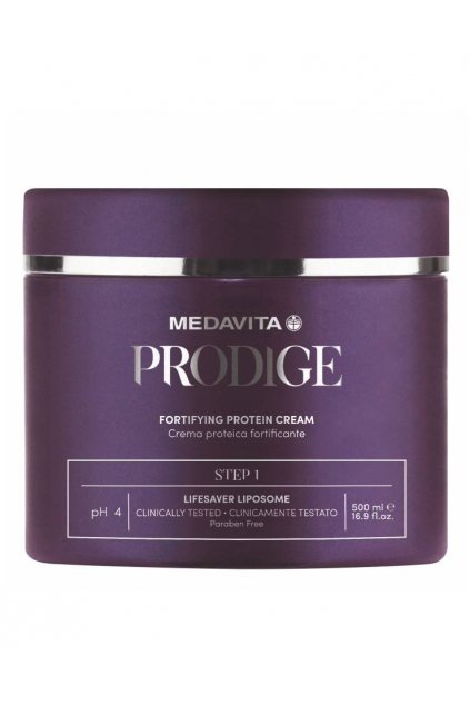 Medavita PRODIGE Proteinový krém pro zpevnění vlasů KROK 1, 500ml