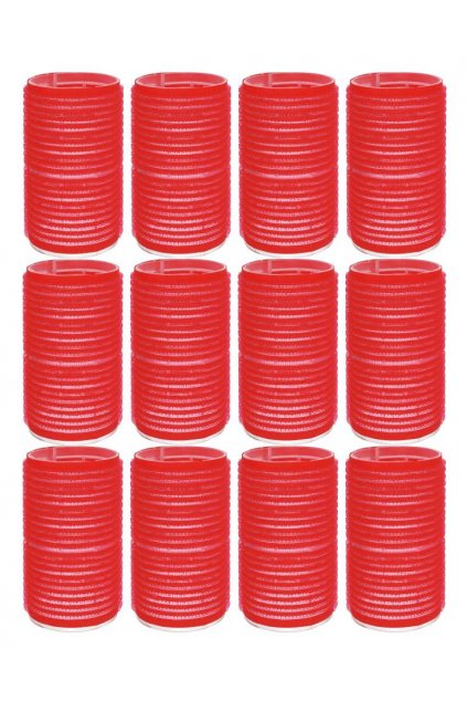 Natáčky suchý zip průměr 36mm červené Xanitalia 12ks