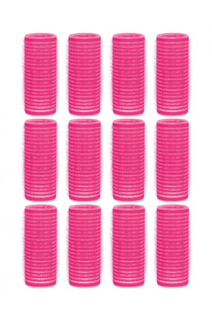 Natáčky suchý zip průměr 25mm růžové Xanitalia 12ks