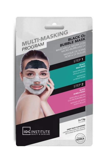 3952 IDC Multimasking Program Black O2 Bubble Mask