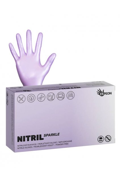nitril sparkle perletove fialove
