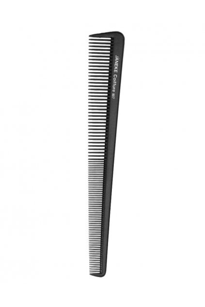Hřeben Janeke Black Line výrazné rozšíření, řídký/hustý 18cm