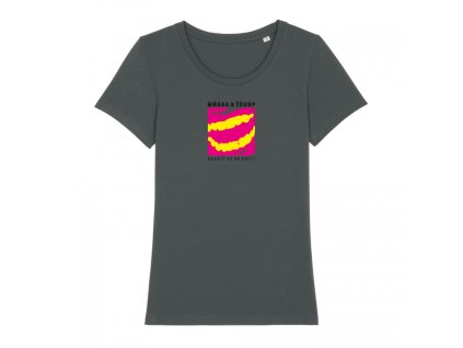 Triko " RADOST AŽ NA KOST" dámské antracit