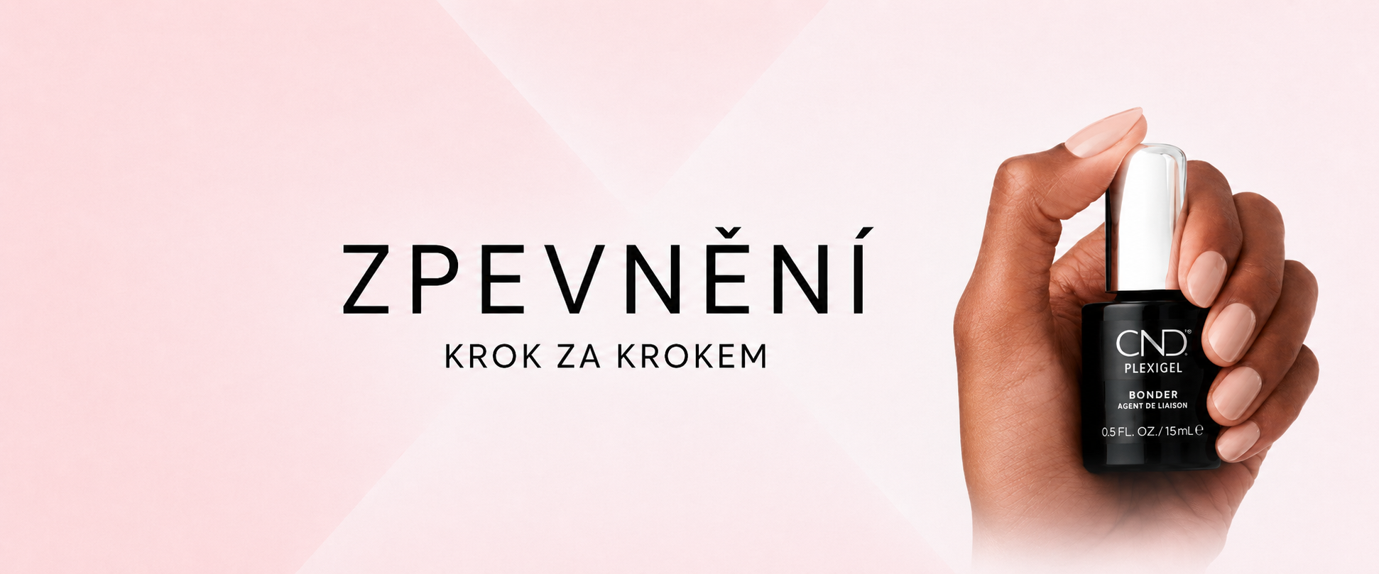 Jak zpevnit přírodní nehty CND PLEXIGEL Shaper (overlay) - návod krok za krokem