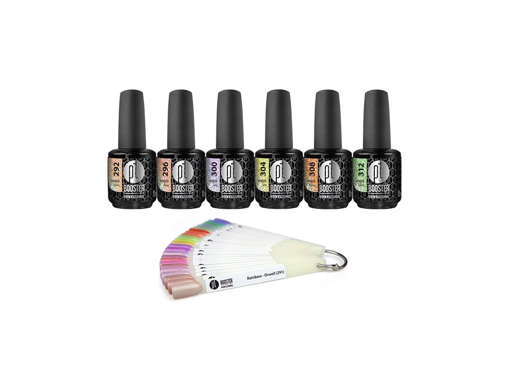 Platinum BOOSTER Color Rainbow Juices - sada 6 ks se vzorníkem - varianta 2